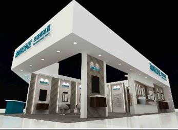 巴洛克洁具展台设计案例