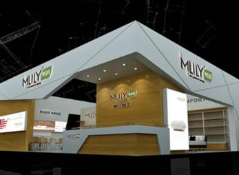 梦百合家具展台设计案例