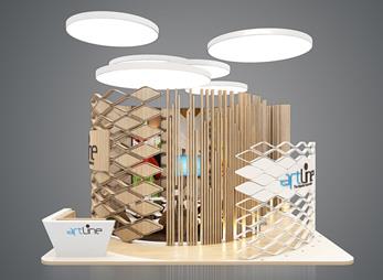 小型展台设计效果图