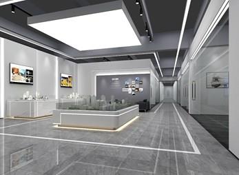 室内展厅设计效果图