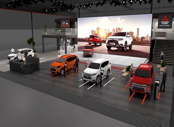 广州三菱汽车展台设计搭建方案