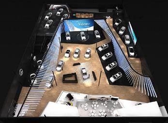 深圳车展奔驰展馆设计搭建案例